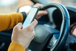 Handy am Steuer Nutzung